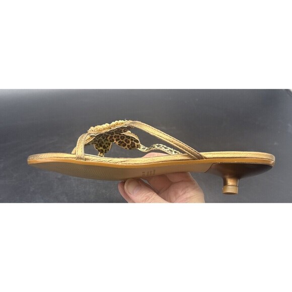 Women’s Carlos by Carlos Santana Beckon Copper Brown Beaded Slip On Sandal Sz 8 - Picture 13 of 15